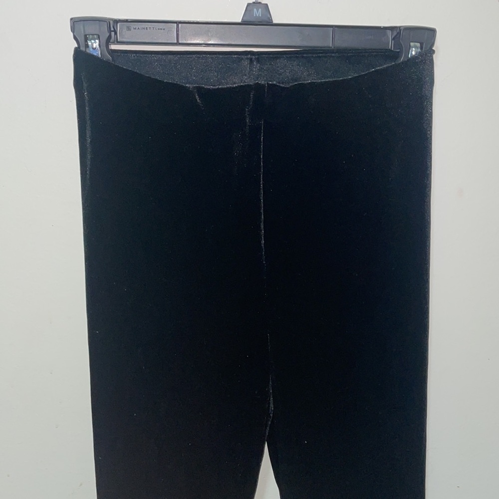 Zara black velvet leggings - Picture 5 of 11